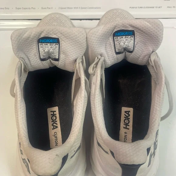 Hoka One One WhiteClifton Sneakers Size 13 D worn just a couple of times